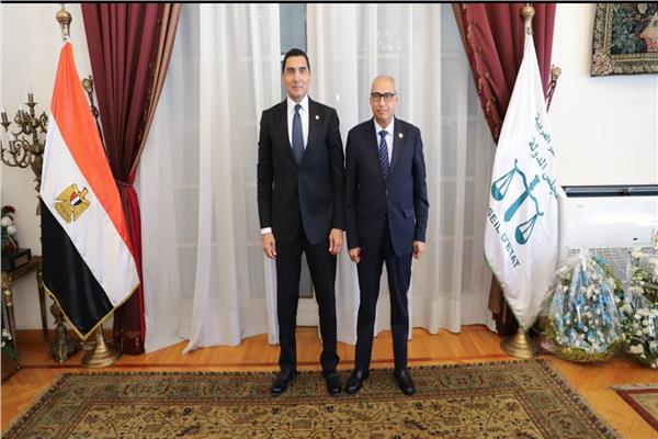 المستشار/ محمود أبو الدهب و جوهر نبيل وزير الشباب