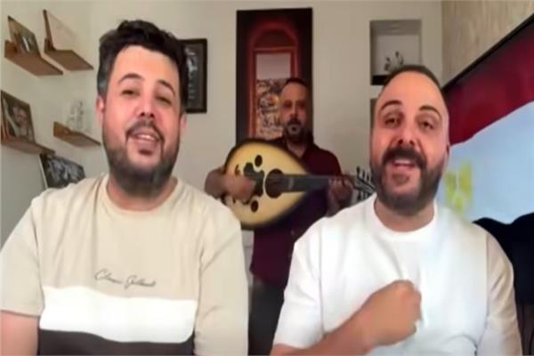 لمطربان الفلسطينيان قاسم النجار وشادي البوريني