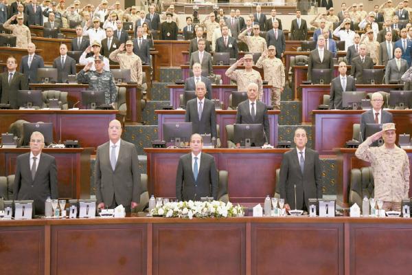الرئيس عبد الفتاح السيسى يفتتح  مركز تنسيق الدفاع عن الدولة