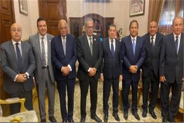 القاضي مجدي علي قاسم يستقبل رئيس مجلس النواب السابق وعددًا من كبار رجال الدولة والقضاء