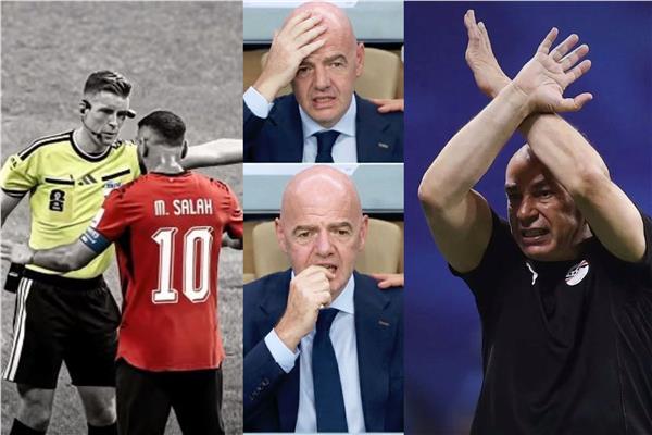 لقطات من مباراة مصر والأرجنتين