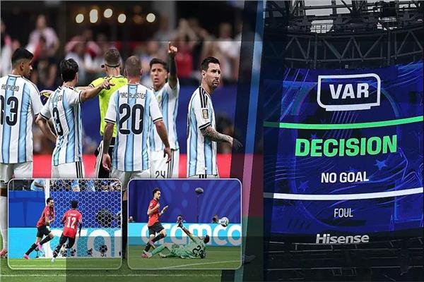 مباراة مصر والأرجنتين شهدت جدلا كبيرا بسبب قرارات الحكم والـ var