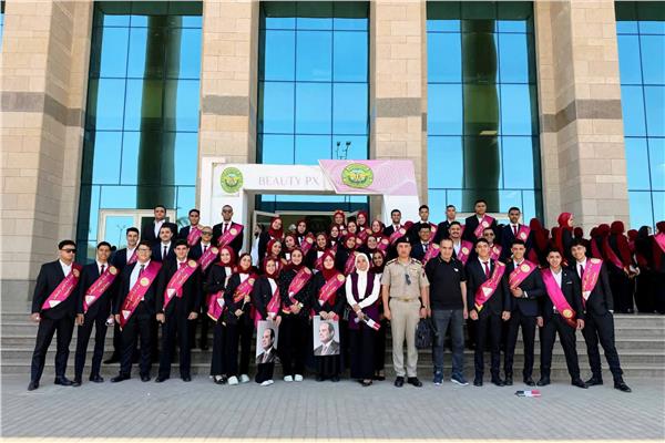طلاب جامعة المنوفية يشهدون افتتاح