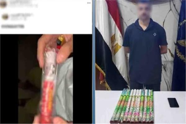 المتهم بعد القبض عليه