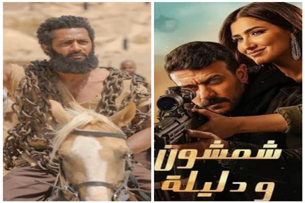 فيلم أسد وفيلم شمشون ودليلة 