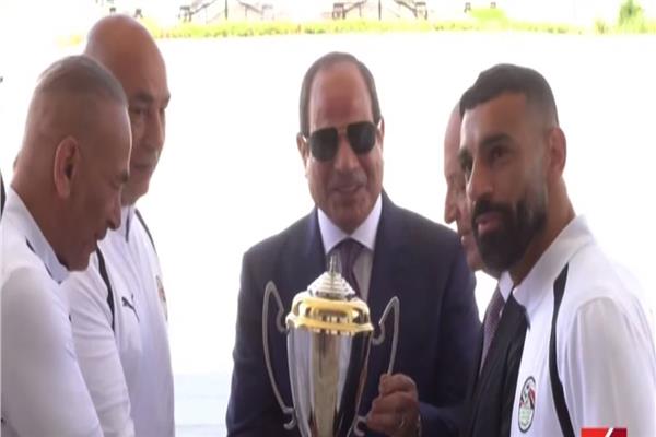 تكريم الرئيس السيسي لأبطال المنتخب الوطني 