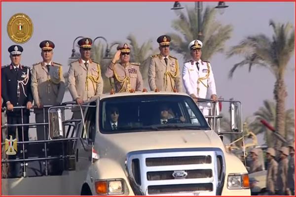 الرئيس السيسي خلال مراسم افتتاح مقر القيادة الاستيراتيجية