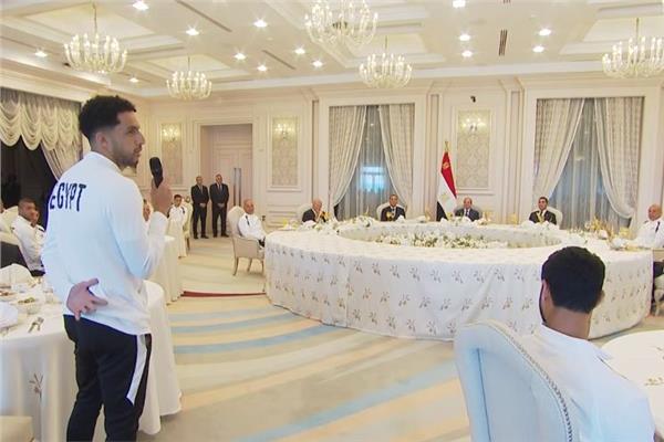 كلمة مصطفى شوبير أمام الرئيس السيسي 