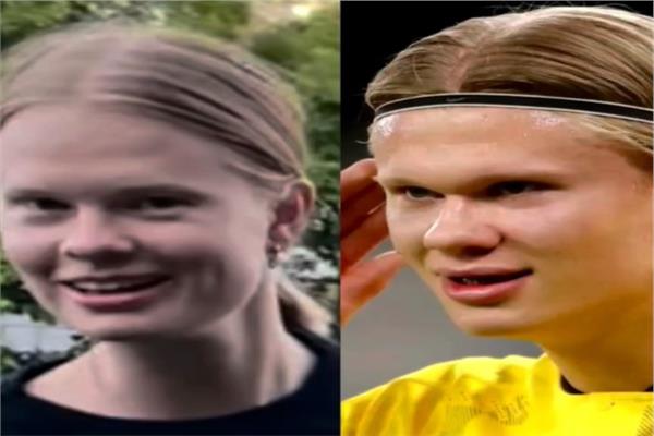إرلينج هالاند وأناستاسيا كوستروميتينا