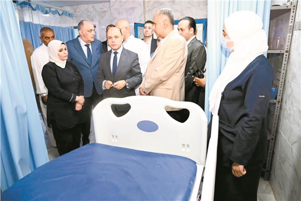 محافظ الغربية يتفقد مستشفى سامول المركزى