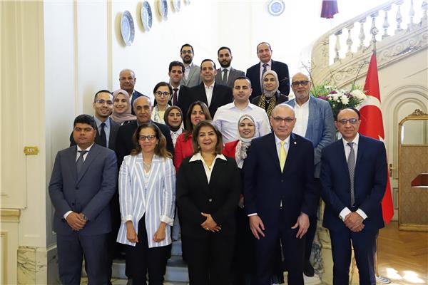 جانب من الفعالية مع السفير صالح صالح موطلو شن والسيدة نسرين التميمي