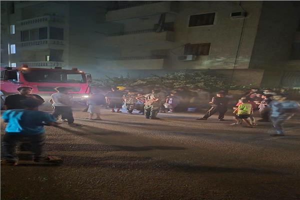 حريق داخل مخزن بالحي الأول في مدينة العبور