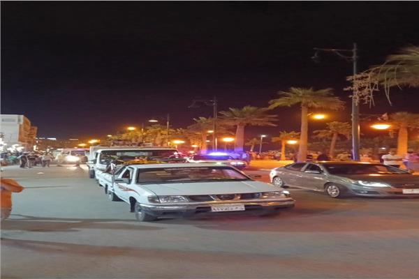 حملة لإزالة الإشغالات بممشي شارع النيل برأس البر  