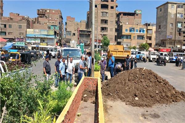 رفع كفاءة شارع العامل الأول بحي إمبابة