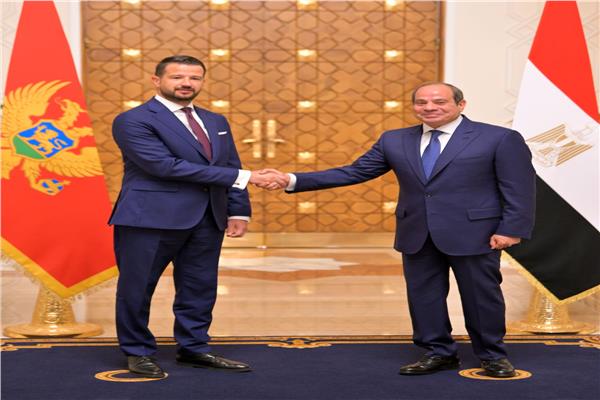 الرئيس السيسي يستقبل رئيس جمهورية الجبل الأسود