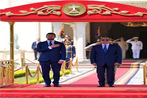 الرئيس السيسي يستقبل رئيس جمهورية الجبل الأسود