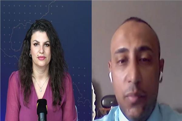 د. محمد كمال أثناء مداخلة مع المذيعة نغم كباس مقدمة برنامج «بلا قيود»