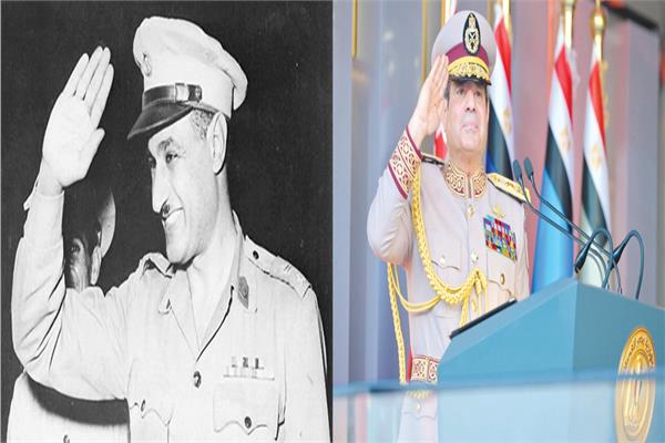 الرئيس جمال عبدالناصر والرئيس عبدالفتاح السيسى