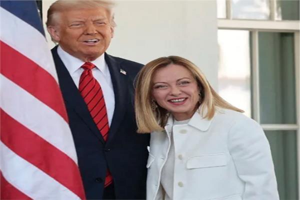 الرئيس الأمريكى دونالد ترامب ورئيسة الوزراء الإيطالية جورجيا ميلونى