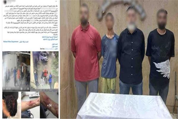 المتهمون بعد القبض عليهم