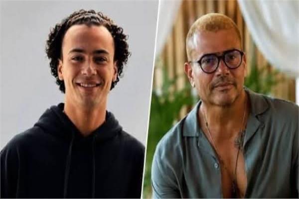 الشاعر مصطفى حدوتة والنجم عمرو دياب
