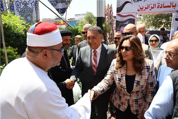 وزيرة التنمية ومحافظ القليوبية
