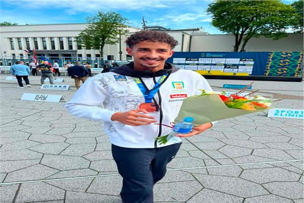  محمد حسن لاعب المنتخب الوطني للخماسي الحديث