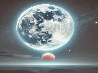 القمـر الـذئـب يبتلـع المـريـخ