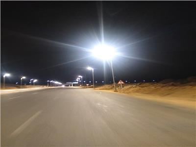 إنارة المدخل الغربي بمحور وكوبري بديل خزان أسوان الحر 