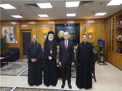 «جامعة المنيا» مطرانية الأقباط الكاثوليك للتهنئة بعيد الفطر المبارك