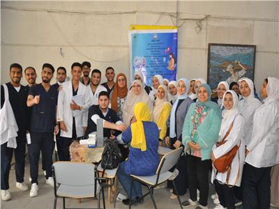قافلة توعوية لتعزيز صحة المرأة تنظمها كلية التمريض بجامعة حلوان داخل الحرم الجامعي