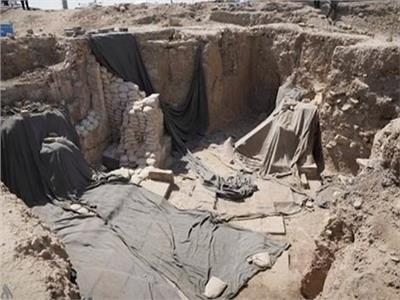 اكتشاف ثور مجنح ضخم خلف جامع النبي يونس في الموصل