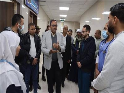 نقل قسم الاستقبال إلى المبنى الجديد بمستشفى فرشوط المركزي 