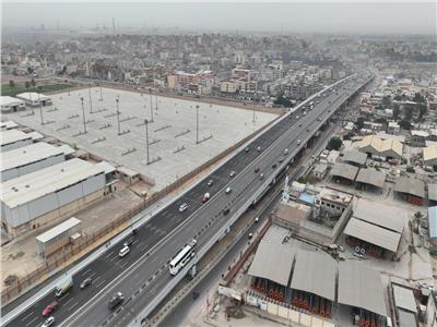 بدء التشغيل التجريبي لمشروع توسعة ورفع مناسيب كوبري العامرية 