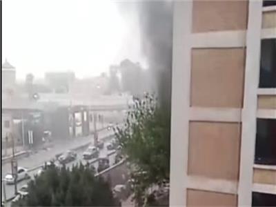 انتداب المعمل الجنائي لمعاينة حريق مصنع ملابس بمنطقة الزيتون 