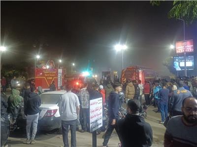 التحريات: ماس كهربائي سبب اندلاع مصنع الزيتون المحترق 
