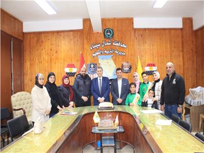 وكيل تعليم شمال سيناء يكرم المتأهلين لجائزة «المبدع الصغير»
