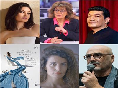 سماح أنور وباسم سمرة في تحكيم جائزة الاتحاد الأوروبي بمهرجان أسوان 