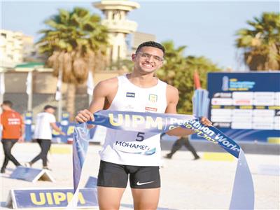 معتز وائل بطل الخماسى:فزت بذهبية كأس العالم رغم معاناتى من نزلة معوية