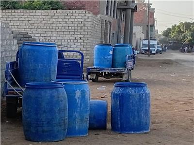 ضبط 2 طن ألبان مغشوشة بـ«الفورمالين» وتحرير 15 محضر إشغال بالمنيا