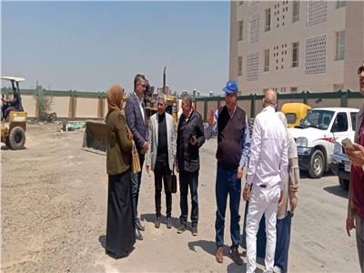 وكيل تعليم البحيرة ومدير الأبنية التعليمية يتابعان معدلات التنفيذ بالمدرسة المصرية اليابانية
