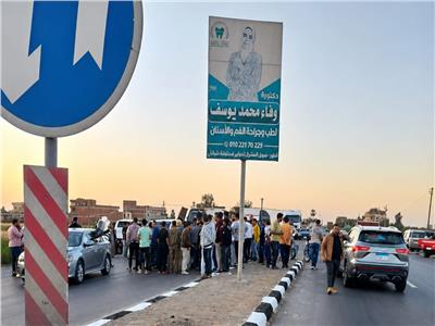 إصابة 9 أشخاص في انقلاب ميكروباص بطريق طنطا - كفرالشيخ الدولي 