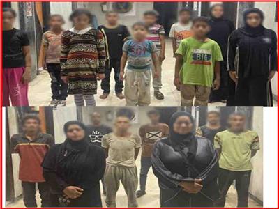 الداخلية تنقذ 13 طفلًا من التسول وتضبط 8 متهمين
