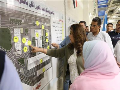وزيرة التنمية المحلية ومحافظ البحر الأحمر يتفقدان المجزر الآلي الجديد بالغردقة