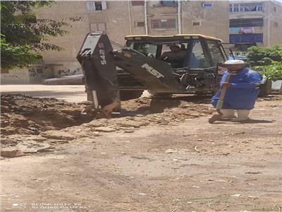 مياه القناة تنهي أزمة تجمعات المياه بعمارات أمانكو بالقنطرة غرب 