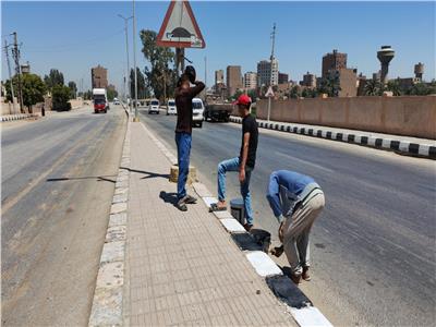تطوير المدخل القبلي لمنفلوط ضمن جهود تحسين البيئة وإعادة المظهر الحضاري