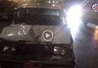 فيديو| بقعة زيت تتسبب في 3 حوادث أعلى كوبري أحمد سعيد