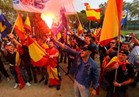صور| برشلونة تتحول لساحة معركة بين مؤيدي ومعارض انفصال كتالونيا