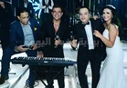 صور| الهضبة وآلا كوشنير يُشعلان زفاف تامر عبدالمنعم بحضور مشاهير الفن
