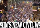 لعبة »عض الأصابع« بين مدريد وكتالونيا| صحف عالمية: حرب أهلية جديدة تضرب إسبانيا